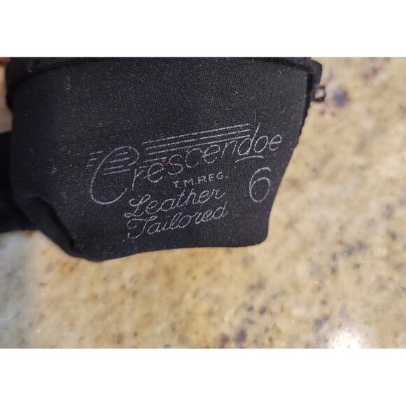 Vintage Womens Size XS-S 6 Black Cotton Formal 8" Short Gloves Button Accent - Picture 12 of 15